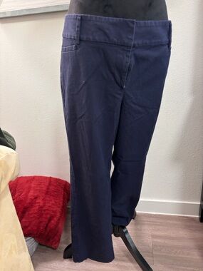 LOFT Navy Straight-Leg Women's Pants